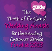 North of England Wedding Awards Finalist 2013